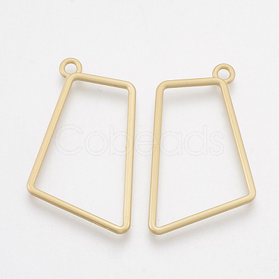 Smooth Surface Alloy Open Back Bezel Pendants X-PALLOY-S117-130-1