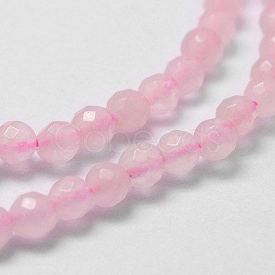 Natural Rose Quartz Beads Strands G-G736-13-4mm-1