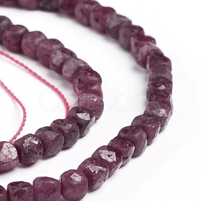 Natural Ruby Beads Strands G-E560-A06-4mm-1