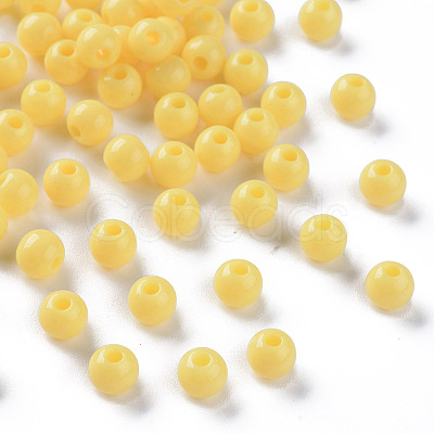 Opaque Acrylic Beads MACR-S370-C6mm-SS2105-1