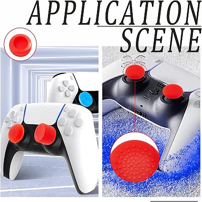 Olycraft 2Set 2 Colors Silicone Replacement Gamepad Button Keycap Set AJEW-OC0002-81A-1