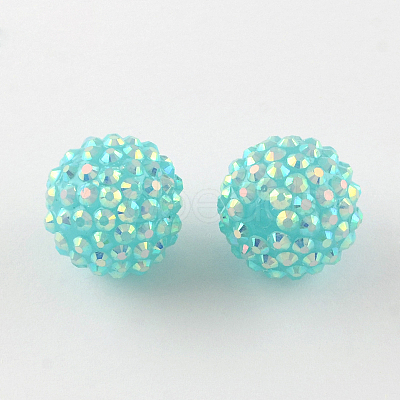 AB-Color Resin Rhinestone Beads RESI-S315-20x22-14-1