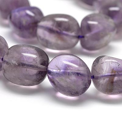 Natural Amethyst Beads Strands G-R435-07-1