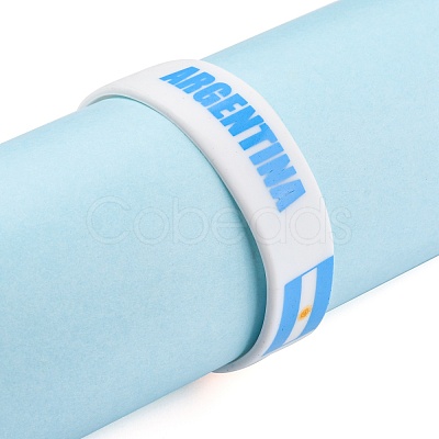 Silicone Wristbands Bracelets BJEW-K168-01O-1