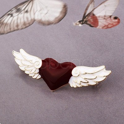 Heart with Wing Enamel Pin HEAR-PW0001-048-1