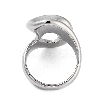 Non-Tarnish Ion Plating(IP) 304 Stainless Steel Rings for Women RJEW-K270-03B-P-1