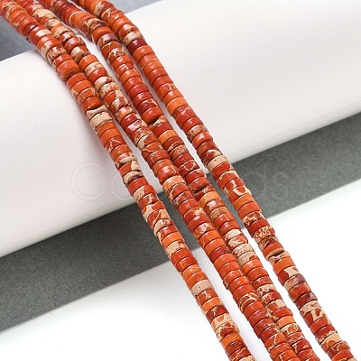 Natural Imperial Jasper Beads Strands G-Q171-A01-01J-1