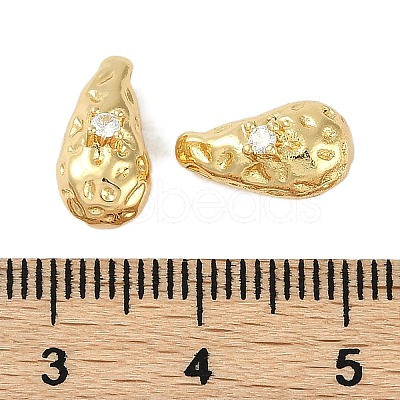 Brass Micro Pave Cubic Zirconia Charms KK-P283-27B-G-1