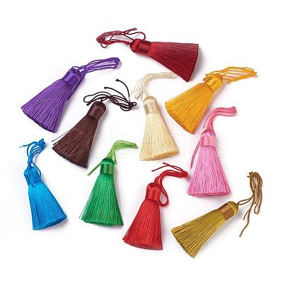 Polyester Tassel Big Pendants HJEW-K030-A-1