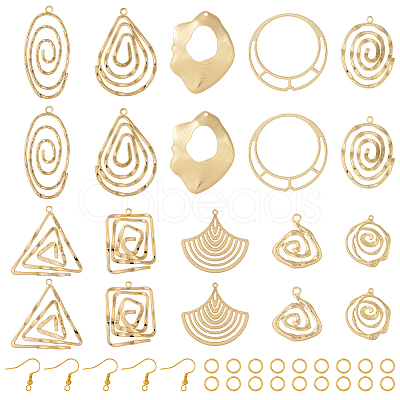 Pandahall DIY Geometry Earring Making Kit DIY-TA0005-30-1