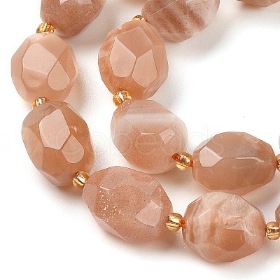 Natural Sunstone Beads Strands G-P541-A01-07-1