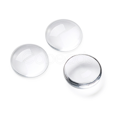 Craftdady Transparent Glass Cabochons GGLA-CD0001-03-1