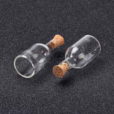 Glass Cork Bottles AJEW-O032-06-1