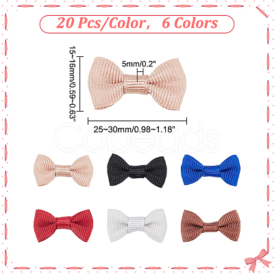 PandaHall Elite 120Pcs 6 Colors Handmade Woven Costume Accessories WOVE-PH0001-18A-1