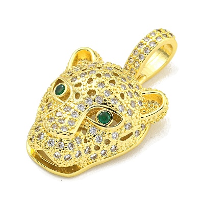 Brass Micro Pave Cubic Zirconia Pendants KK-K354-13D-G-1