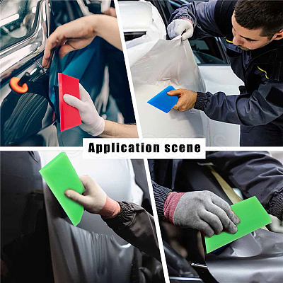 CRASPIRE 3Pcs 3 Colos Rubber Scraper FIND-CP0001-28-1