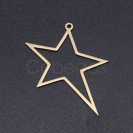 201 Stainless Steel Laser Cut Pendants STAS-S105-T912-2-1