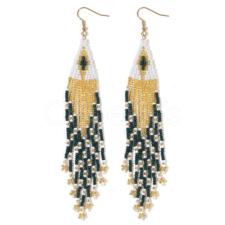 Bohemian Tassel Beaded Earrings for Women IU7226-3-1