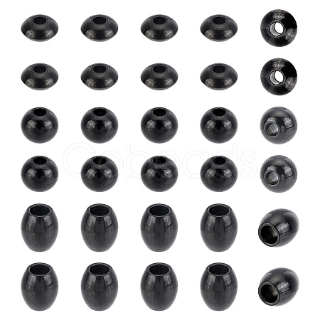 Unicraftale 30Pcs 3 Style 304 Stainless Steel Spacer Beads STAS-UN0030-35-1