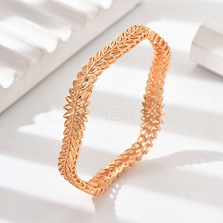 Real 18K Gold Plated Brass Bangles AJ8200-2-1