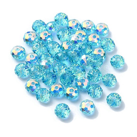AB Color Plated Glass Beads EGLA-P059-03A-AB06-1