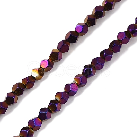 Electroplated Synthetic Non-magnetic Hematite Beads Strands G-A234-G03-01D-1