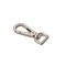 Alloy Swivel Clasps, Swivel Snap Hook, Platinum, 56x20mm