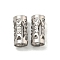 Non-Tarnish Hollow 304 Stainless Steel Beads, Column, Stainless Steel Color, 8x4mm, Hole: 3mm