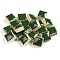 Square Shape Porcelain Mosaic Tiles, for DIY Mosaic Art Crafts, Picture Frames and More, Dark Green, 10x10mm, about 205pcs/set