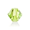 Preciosa&reg Crystal Beads, Czech Crystal, Bicone(451 69 302 Rondelle), Limecicle, 4mm