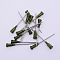 Stainless Steel Dispensing Needles, Plastic Interface, Dark Olive Green, 55.5x7.5mm, Hole: 4.5mm, Pin: 2mm, inner diameter: 1.51mm