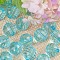 Transparent Acrylic Beads, Round, Sky Blue, 12mm