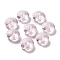 Transparent Acrylic Beads, Faceted, Rondelle, Lavender Blush, 8.5x5mm, Hole: 1.8mm