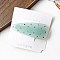 Cellulose Acetate Snap Hair Clips for Women Girls, Pale Turquoise, 65x28mm