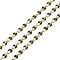 Ion Plating(IP) 304 Stainless Steel Dapped Chains, with Enamel with Spool, Unwelded, Black, 8.5x4x1.5mm