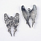 Tibetan Style Alloy Pendants, Wing, Cadmium Free & Lead Free, Antique Silver, 39x24x2mm, Hole: 1.5mm, about 240pcs/1000g