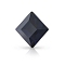 Preciosa&reg MAXIMA Crystal Fancy Stones, Czech Crystal, 435 23 615 Square, Dura Foiling, 30280 Dark Indigo, 6x6mm