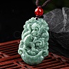 Natural Jadeite Pendant Necklaces G-H306-05-09-1