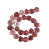 Natural Strawberry Quartz Beads Strands G-O120-10-3