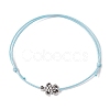 Alloy Braided Bead Bracelet BJEW-JB11082-02-2