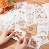 30Pcs 30 Patterns PET Plastic Hollow Out Drawing Painting Stencils Templates DIY-WH0304-619-3