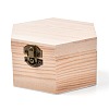 Wooden Storage Boxes OBOX-WH0004-06-4