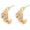 Brass Stud Earrings EJEW-K264-02G-1