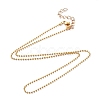Brass Ball Chains Necklaces X-NJEW-JN02838-02-1
