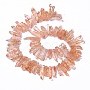Natural Crackle Quartz Crystal Dyed Beads Strands G-I345-05H-2