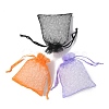 20Pcs 10 Colors Rectangle Organza Drawstring Bags CON-YW0001-31B-4