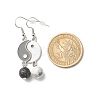 Alloy Enamel Yin Yang Matching Asymmetrical Earrings EJEW-JE04894-02-4