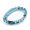 Electroplated Non-magnetic Synthetic Hematite Bead Strand G-E498-07-2