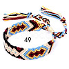 Cotton Braided Rhombus Pattern Cord Bracelet FIND-PW0013-003A-49-1