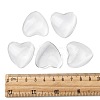 Transparent Glass Heart Cabochons GGLA-R021-30mm-5